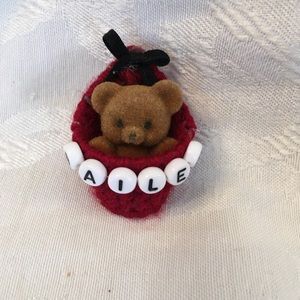 BAILEY personalized bear pin-NEW
